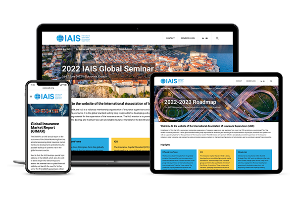 Beratung/Design International Asscociation of Insurance Supervisors